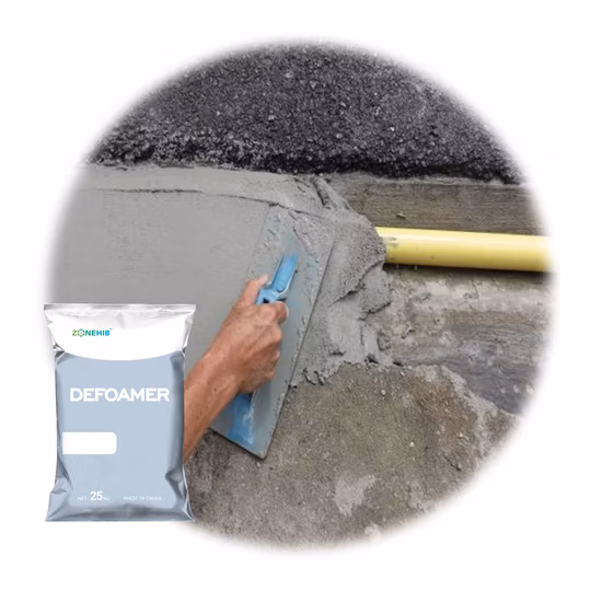 콘크리트 및 모르타르 첨가제 수성 소포제 실리콘 소포제